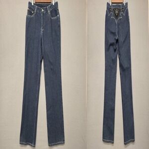 Lawman Women's Bareback Studded‎ Mid-Rise Denim Western Jeans Size 11/12